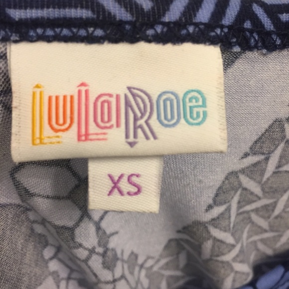 Fun Blue XS Carly LuLaRoe - Picture 2 of 4
